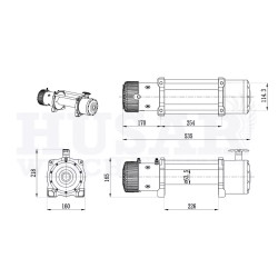 Купити Лебідка електрична Husar BST 12000 Lbs - 5443 кг 24 В