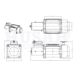 Купити Лебідка електрична Husar BST S 18000 Lbs - 8164 кг 12 В