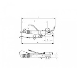 Купить Тормоз наката Knott KRV 30 GF K35AN3 1600-3000 кг прямое дышло 100x100 мм