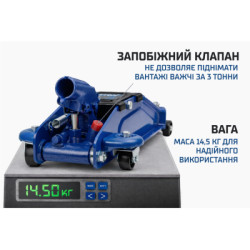 Купити Домкрат гідравл підк 2,5т в чемодані. min 85мм - max 385мм. з низьким підкатом 14,5кг (DP-25385K)