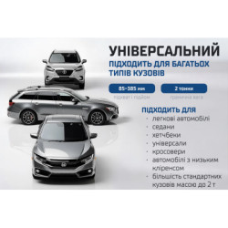 Купити Домкрат гідравл підк 2,5т в чемодані. min 85мм - max 385мм. з низьким підкатом 14,5кг (DP-25385K)