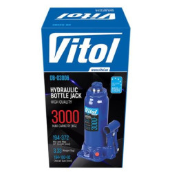 Купити Домкрат гідравлічний телескоп 3т в коробці. min 194мм - max 372 мм 3,33 кг (DB-03006/T90304)