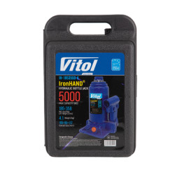 Купить Домкрат гідравлічний  телескоп  5 т валіза. Висота піднімання  185-358 мм 4,1кг Iron Hand (IH-185355