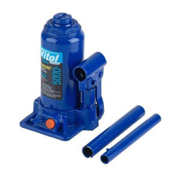 Купить Домкрат гідравлічний  телескоп  5 т валіза. Висота піднімання  185-358 мм 4,1кг Iron Hand (IH-185355