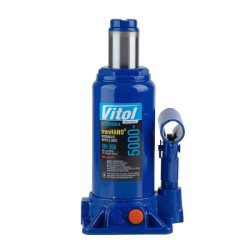 Купить Домкрат гідравлічний  телескоп  5 т валіза. Висота піднімання  185-358 мм 4,1кг Iron Hand (IH-185355