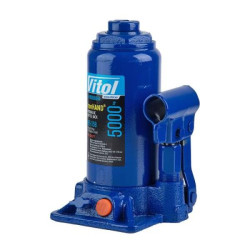 Купить Домкрат гідравлічний  телескоп  5 т валіза. Висота піднімання  185-358 мм 4,1кг Iron Hand (IH-185355