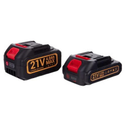 Купить Набір 2 в 1 домкрат електрогідравлічний 2т, 155-450мм + гайковерт 420Nm з 2-ма акумуляторами 21В