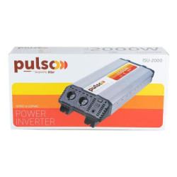 Купити Перетворювач напруги PULSO/ISU-2000/12V-220V/2000W/LCD/USB-5VDC2.0A/син.хвиля/клеми
