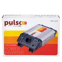 Купити Перетворювач напруги PULSO/IMU 320/12V-220V/300W/USB-5VDC2.0A/мод.хвиля/прикуривач+клеми