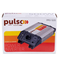 Купити Перетворювач напруги PULSO/IMU-520/12V-220V/500W/USB-5VDC2.0A/мод.хвиля/клеми