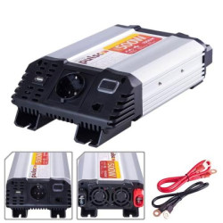 Купити Перетворювач напруги PULSO/IMU-520/12V-220V/500W/USB-5VDC2.0A/мод.хвиля/клеми