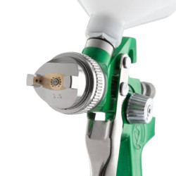 Купити Фарбопульт пневматичний HVLP, форсунка: 2,5 мм, верхній пластиковий бачок: 600 мл, 3 бар