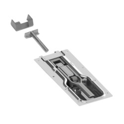 Купить Замок борту причепа (комплект) Alta 119х270 мм (цинк) Цинк Туреччина (1702327040)