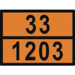 Купити Інформаційна табличка ADR "Бензин 33-1203" Bicma Bicma Цинк Італія (2602991102)