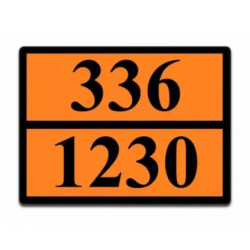 Купити Інформаційна табличка ADR &quot;Метанол 336-1230&quot; Bicma Bicma Цинк Італія (2602991773)