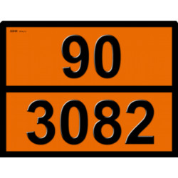 Купити Інформаційна табличка ADR "Рідка речовина відходи 90-3082" Bicma Bicma Цинк Італія (260299