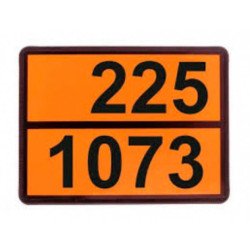 Купити Інформаційна табличка ADR "Рідкий кисень 225-1073" Bicma Bicma Цинк Італія (2602991111)