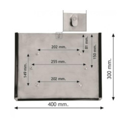 Купити Карман для інформаційної таблиці 400х300 без чорної рамки з фіксатором Bicma Цинк Італія (2602991279