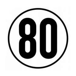 Купити Обмеження швидкості 80 км D=20см Цинк Україна (2603300100)