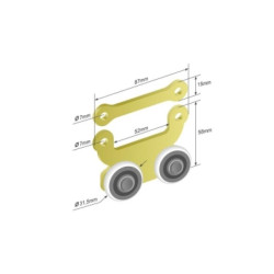 Купить Ролик бокової штори 31,5*87*73 Цинк Польща (1804324292)