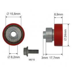 Купить Ролик зсувного даху 24*9*20 Цинк Польща (1805326042)