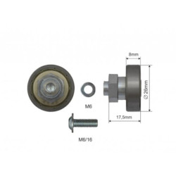 Купити Ролик зсувного даху 26*8*21 Цинк Польща (1805326041)