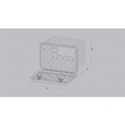 Купити Ящик інструментальний Daken Arka 685 мм для вантажних автомобілів Daken Пластик Італія (81205000)