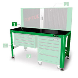 Купить Верстат слюсарний TOPTUL 1560*710*827 мм TAAA1607