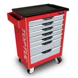 Купити Інструментальна візок професійна TOPTUL (Pro-Line) 7 секцій (червона) TCAC0702