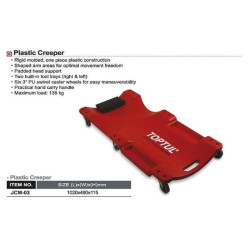 Купить Лежак автослюсаря підкатний пластиковий TOPTUL 1020x480x115 мм JCM-0300