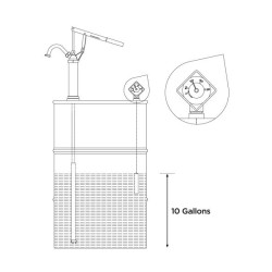 Купити Індикатор механічний для бочки 200 л, різьблення 3/4 "