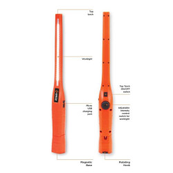 Купити Ліхтар акумуляторний для автосервісу з магнітом LED-370, 6W COB, 600 люмен