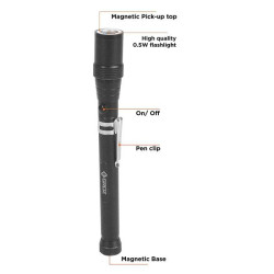 Купити Телескопічний ліхтарик, світлодіодний з магнітом LED-131, 30 люмен