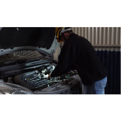 Купити Акумуляторний налобний ліхтар LED-240 з магнітом, 7W LED, 130 люмен