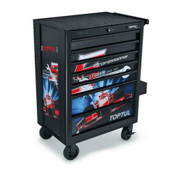 Купити Тележка инструментальная для автосервиса 7 секций Special Limited Edition-BLACK TOPTUL TCAQ0707