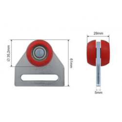Купить Ролик бокової штори 35*60*65 Цинк Польща (1804335041)