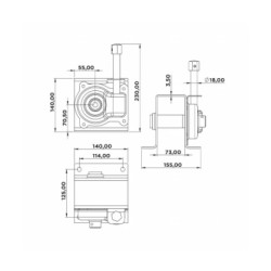 Купити Лебідка для запасного колеса (підняття і опускання) Метал Туреччина (1206000000)