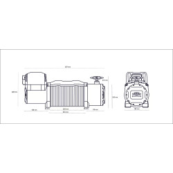 Купити Лебідка автомобільна електрична Dragon Winch DWM 13000 HD 24 В трос 30 м