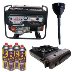 Купить Бензиновый генератор EF Power RD6500S + газовая плитка Orcamp CK-505 + 4 газовых картриджа 400 мл