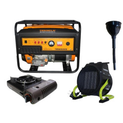 Купити Бензиновый генератор EF Power TBS6500S + газовая плитка Orcamp CK-505 + 4 газовых картриджа 400 мл