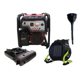 Купити Бензиновый генератор EF Power YH6500S-IV + газовая плитка Orcamp CK-505 + 4 газовых картриджа 400 мл