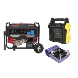 Купити Бензиновый генератор MAST GROUP RD9500E + газовая плитка Orcamp CK-505 + 4 газовых картриджа 400 мл