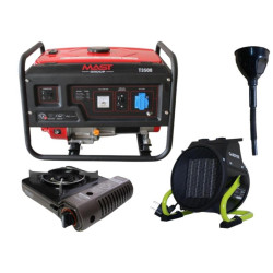 Купити Бензиновый генератор MAST GROUP Т3500 + газовая плитка Orcamp CK-505 + 4 газовых картриджа 400 мл