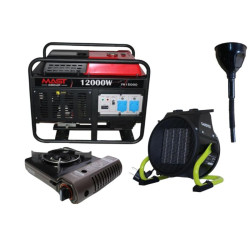 Купити Бензиновый генератор MAST GROUP YH15000 + газовая плитка Orcamp CK-505 + 4 газовых картриджа 400 мл