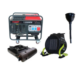 Купити Бензиновый генератор MAST GROUP YH15000S + газовая плитка Orcamp CK-505 + 4 газовых картриджа 400 мл