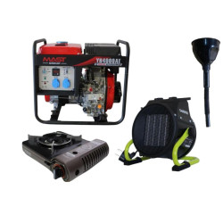 Купити Дизельный генератор MAST GROUP YH4000AE + газовая плитка Orcamp CK-505 + 4 газовых картриджа 400 мл