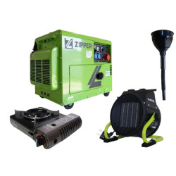 Купити Дизельный генератор Zipper ZI-STE7500DSH + газовая плитка Orcamp CK-505 + 4 газовых картриджа 400 мл