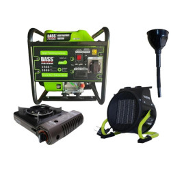 Купити Инверторный генератор Bass Polska 5047LX + газовая плитка Orcamp CK-505 + 4 газовых картриджа 400 мл