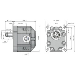 Купити Насос шестеренний KAZEL KR EHASS 82 RIGHT 1 1/4"-1" 82 см³