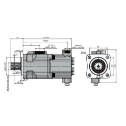 Купити Насос аксіально-поршневий KAZEL ISO YED 52 BD 1"-1/4", M22x1,5